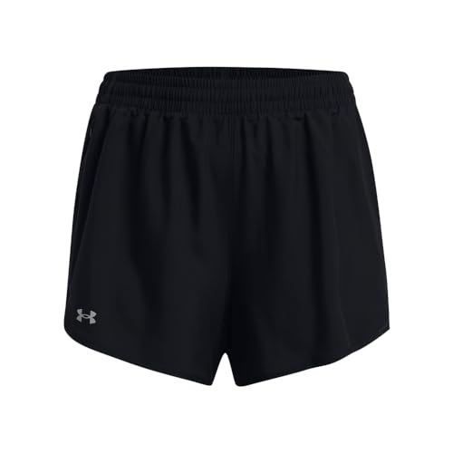 Under Armour Womens Fly by Shorts, (001) Black/Black/Reflective, Small
