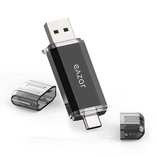 Type C Flash Drive, 2 in 1 OTG USB C+ USB 3.0 Dual Drive Waterproof Memory Stick with Keychain Metal for Computer, MacBook,Google's Chromebook Pixel,Samsung Galaxy (TYPE-C32GB)