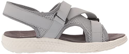 Propét Women's TravelActiv Sport Sandal,Silver,7