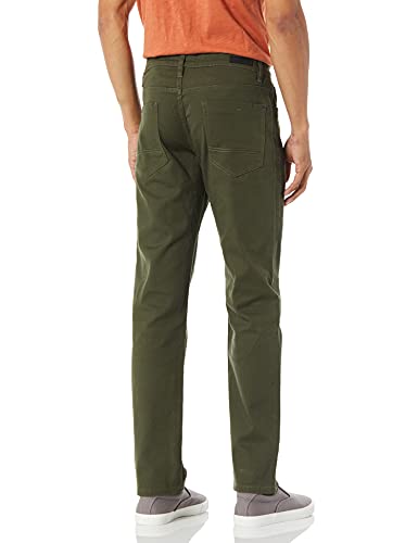 Southpole mens Flex Stretch Basic Twill and Rinse Denim Pants Jeans, Olive Skinny, 29W x 30L US