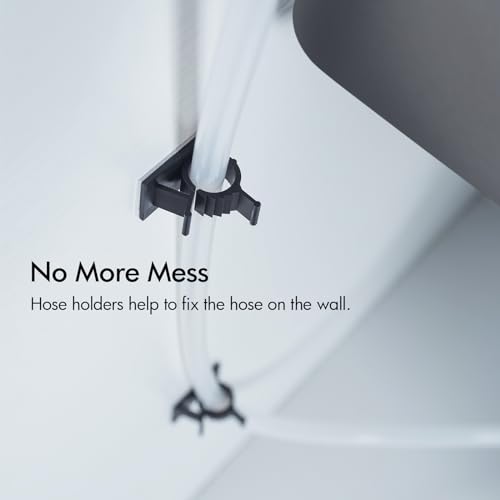 BAGNOLUX Kitchen Sink Soap Dispenser Extension Tube Kit with Check Valve, Under-Sink & Countertop Filtration, Never Fill The Little Bottle Again, Bottle Washer for Hose Extender