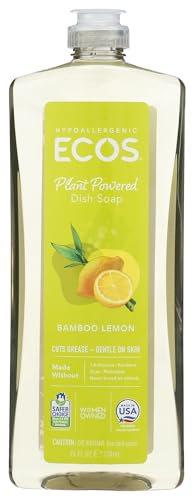 ECOS, Dish Soap Bamboo Lemon, 25 Fl Oz