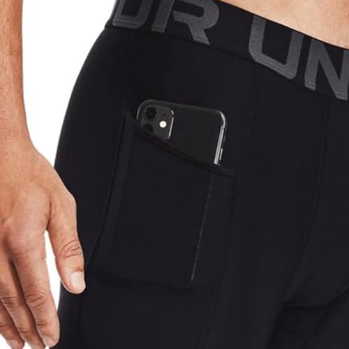 Under Armour Men's HeatGear Armour Leggings , Black (001)/Pitch Gray, X-Large