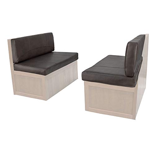 RecPro RV Dinette Booth Cushions with Memory Foam Camper Trailer Bed (Chestnut, 36")