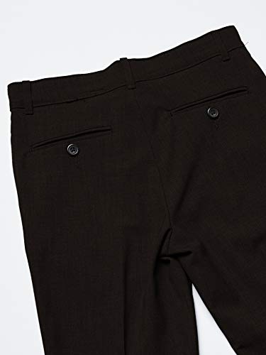 Van Heusen Boys' Flex Stretch Flat Front Dress Pants, Bank Blue Solid, 10