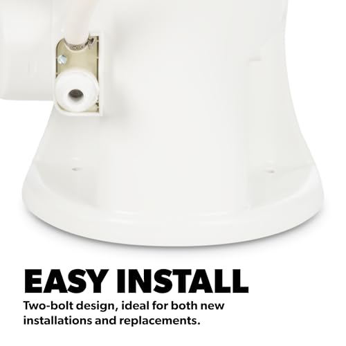 Dometic 310 Standard Toilet | Oblong Shape| Lightweight and Efficient with Pressure-Enhanced Flush | White | Perfect for Modern RVs