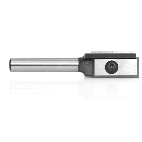 lnsert Carbide Straight Router Bits 1/4 Inch Shank, 2-Flute Straight Cut Router Bit, 1/2" Cut Dia, 3/4" Cutting Length, 2-Replacement Knife, Straight Bit for Dado Trimming Cutter