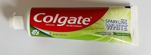 Colgate Sparkling White Whitening Toothpaste, Mint - 4 ounce (6 Pack)