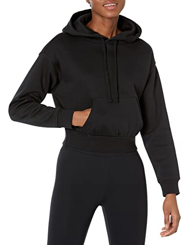 Amazon Essentials Women's Crop Hoodie Sweatshirt (Available in Plus Size), Eggshell White, 5X
