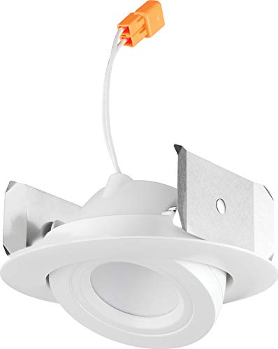 Juno 4RLA 27K NFL WH Basics Series G2 06LM 90 CRI 120 FRPC 4in. Round Adjustable Retrofit Trim Downlight, Narrow, 2700K-White