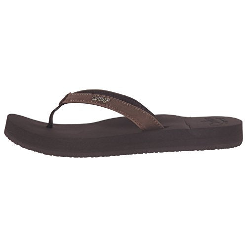 Reef Women's Sandals, Reef Cushion Luna, Black/Black, 5