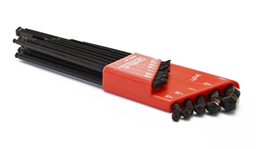EKLIND 17213 Double-Ball-Hex-L Key allen wrench - 13pc set SAE Inch Sizes .050-3/8 Extra Long