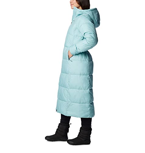 Columbia Women's Puffect Long Jacket, Aqua Haze, X-Small