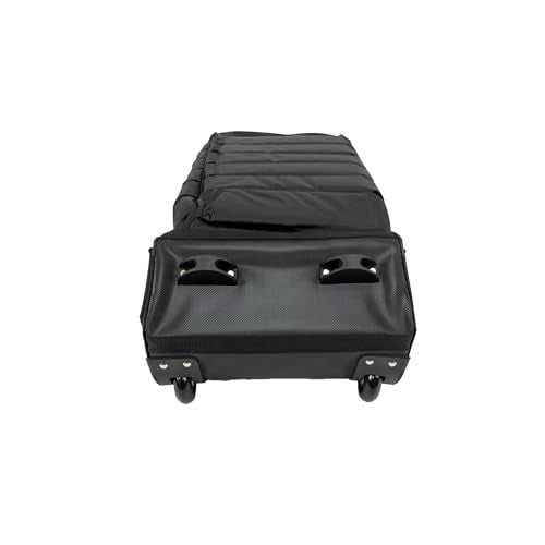 Izzo Golf Premium Golf Travel Cover Black/White - Golf Travel Bag for Golf Clubs