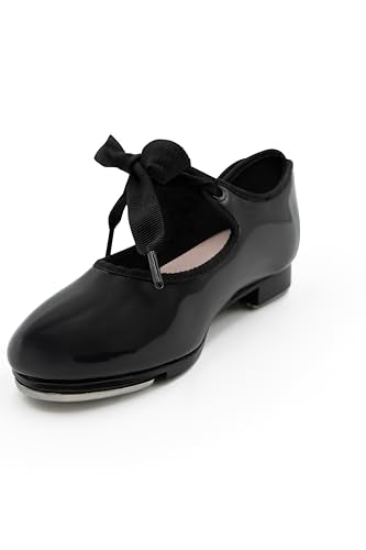 Capezio Women's Jr. Tyette Tap Shoe, Black Patent, 6.5