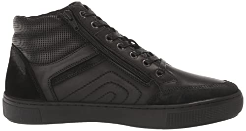 Propét Men's Kenton Mid-Cut Sneakers, All Black, 9.5 Medium US