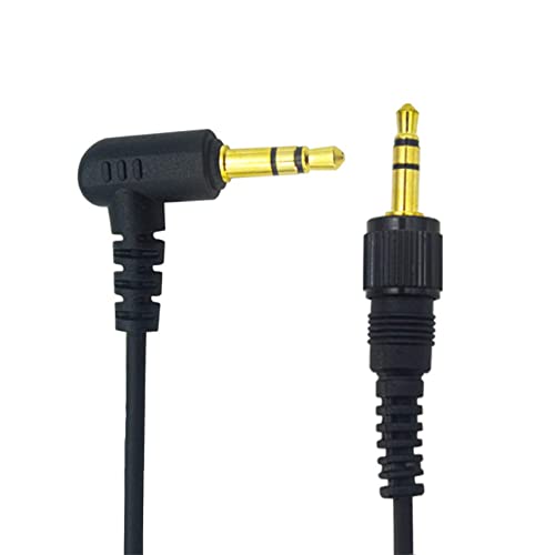 Discturnkey 3.5mm TRS Aux Cord, Stereo Audio Cable Jack Adapter Compatible with Sony D11/V1/D21 Sennheiser Wireless Microphone, 1/8" Male to Male Audio Aux Cable Connect to Camera 1.97FT