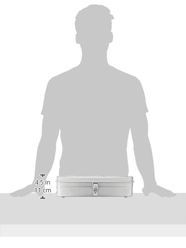 TRUSCO T-350SV Trunk Tool Box, 14.8 x 64.2 x 4.0 inches (373 x 163 x 102 mm), Silver