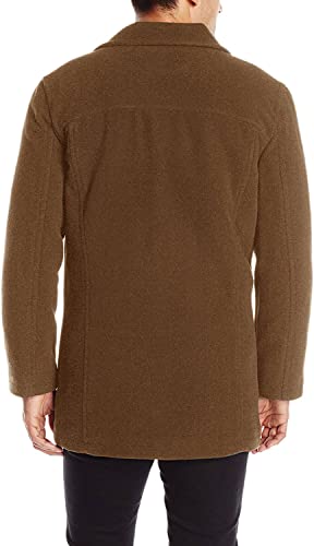 Cole Haan Signature Men's Wool Plush Car Coat, charcoal, Small