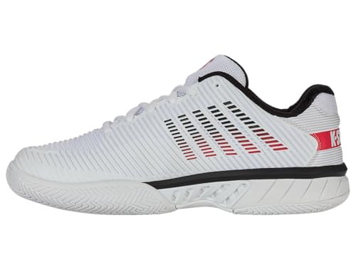 K-Swiss Men's Hypercourt Express 2 Tennis Shoe, Vaporous Gray/White/Peacoat, 9 W