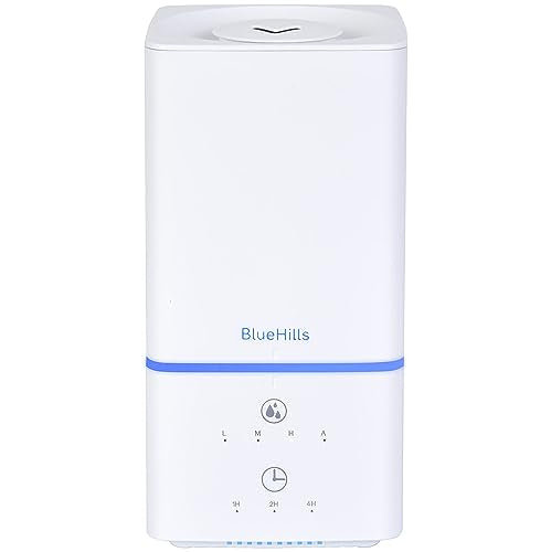 BlueHills 1000 ML Premium Essential Oil Diffuser Humidifier Combo Square White Aroma Diffuser for Large Room Home Quiet Modern Design -Solid White - H101