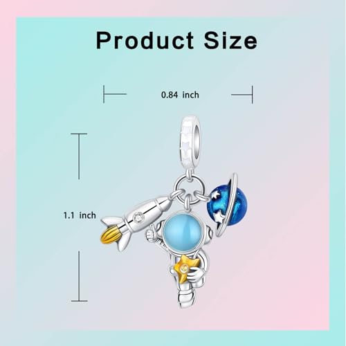 LUXILLA Mother Infinity Symbol Dangle Charm 925 Sterling Silver Charms fit Bracelets Necklace Pendant Bead Charms Jewelry Gift for Women Family Friends