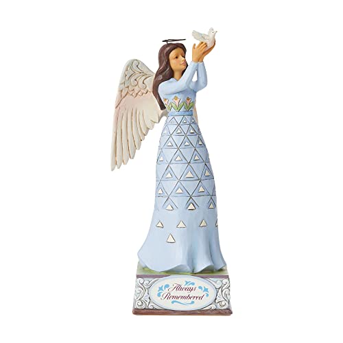 Enesco Jim Shore Heartwood Creek Always Remembered Bereavement Angel Figurine, 9.25 Inch, Multicolor