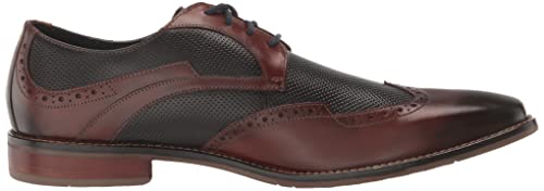 Stacy Adams Men's Joss Wingtip Lace Up Oxford, Cognac, 13
