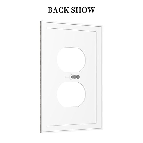 Underwater World Ocean Cartoon Turtle Whales 4 Gang Rocker Decora Light Switch Cover Decorative Outlet Covers Wall Plate Electrical Faceplate Switchplate GFCI for Bathroom Bedroom Decor