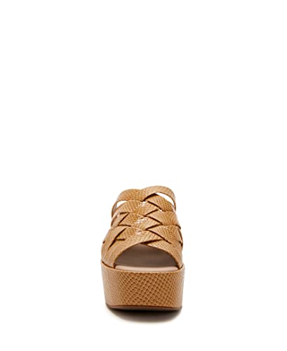 Katy Perry Women's The Busy Bee Criss Cross Slide Wedge Sandal, Black, 11