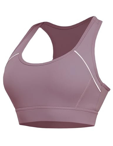 Sports Bras for Women High Support, Everyday Comfy Bras Bean Paste Red(S)