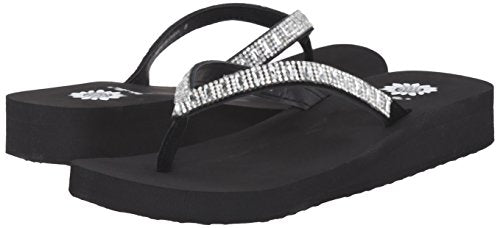 Yellow Box Women's Zemily Sandal, Clear, 8 Medium US