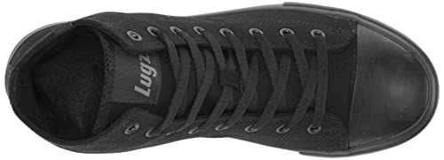 Lugz Women's Stagger Hi Fashion Sneaker, Black, 8 W US