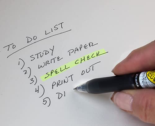 Zebra Pen Sarasa Mark ON Gel Retractable Pen, Fine Point, 0.5mm, Black Ink, 12-Pack