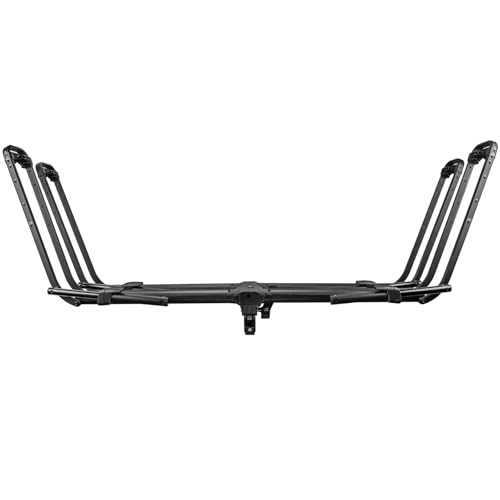 KUAT 1.25" Piston Pro Platform Rack - Secure Rugged Durable Portable Foldable Easy-to-Use No Frame Contact Dual Ratchet 2-Bike Hauling Platform with 5" Max Tire Width