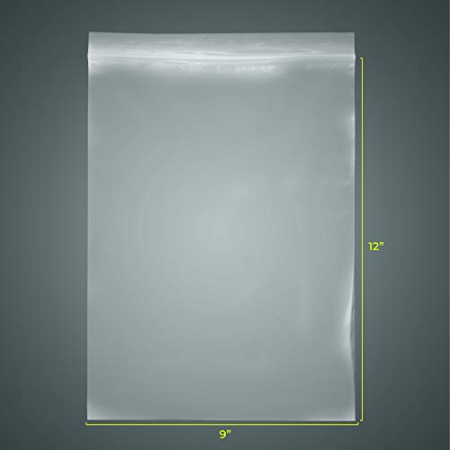 SNL Quality Zipper Lock Reclosable Clear Disposable Plastic Bags, Strong | Assorted Large Bag Sizes - 6" X9", 8" X 10", 9" X 12", 10" X 13" - 2 MIL - 400 Bags