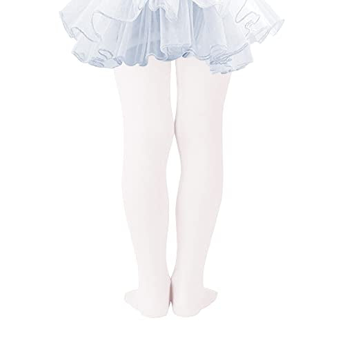 Ultra Soft Girls Tights Elastic Ballet Tights for Girls Breathable Dance Tights Opaque Footed Tights for Toddler Girls Stockings Thick Kids Tights Warm Toddler Stockings for Girls 3-6 Years Green