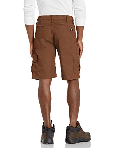 Dickies Men's Big and Tall Tough Max 11 Inch Relaxed Fit Cargo Short, Brown Duck, 54