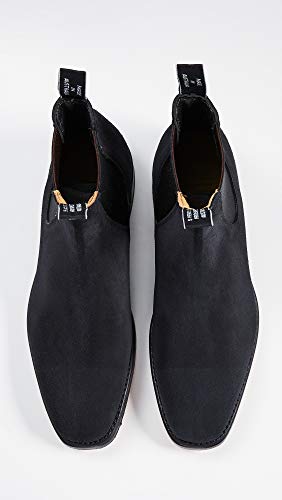 R.M. Williams Men's Suede RM Chelsea Boots, Black, 7 Medium US