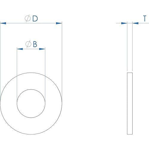 (20 per Pack) 1/2"(ID) x 1-3/8"(OD) Fender washers,Thick.0.086"-0.132",Stainless Steel 18-8 by Fullerkreg