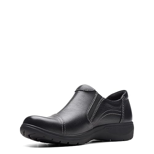 Clarks Women's Carleigh Ray Oxford, Black Leather, 8