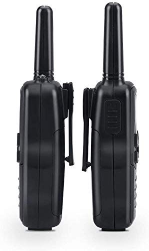 Walkie Talkies, MOICO Long Range Walkie Talkies for Adults with 22 FRS Channels,Family Walkie Talkie with LED Flashlight VOX LCD Display for Hiking Camping Trip (Black 2 Pack)