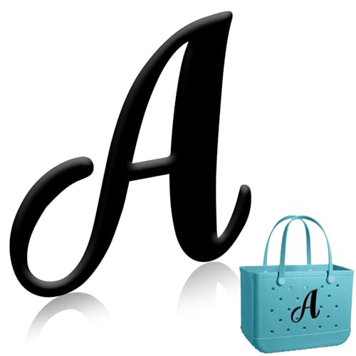 ZEOXUER Bogg Bag Letter Charm, White-N Rubber Alphabet Charms for Bogg Bag Decor, Personalized Handbag DIY Accessory