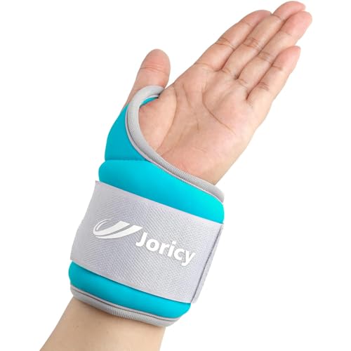 Wrist Weights with Thumb Loops Lock for Men Women Kids 2LBS Pair (1 LB Each Weight) Arm Ankle Weights Weighted Gloves for Running Walking Jogging Strength Training Gym Workout Cardio Exercises, Black