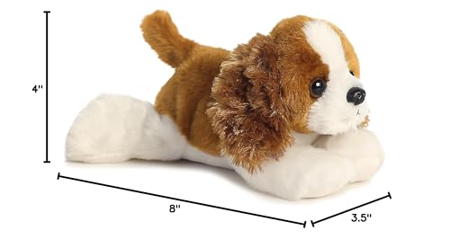 Aurora® Adorable Mini Flopsie™ Charles™ Stuffed Animal - Playful Ease - Timeless Companions - Brown 8 Inches