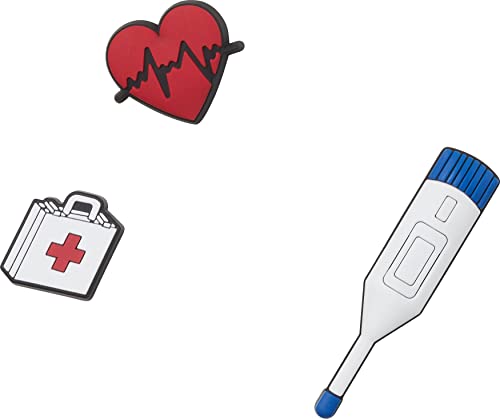 Crocs Jibbitz 3-Pack Shoe Charms | Jibbitz for Crocs, Doctor Kit, Small
