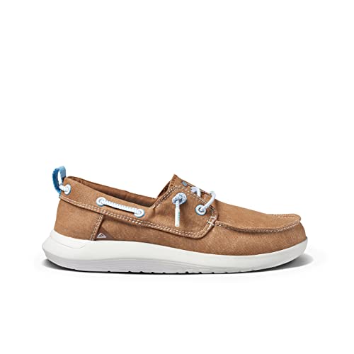 Reef Men's Swellsole Pier Boat Shoe, Brown, 12
