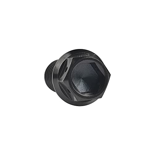 Wanyifa Titanium Flange Hex Head Bolt M10 20 25 30 35 40 45 50 55 60 65 70 75 80 85 90mm Screws Pack of 4 (M10x50mm Pitch 1.25mm, Black)
