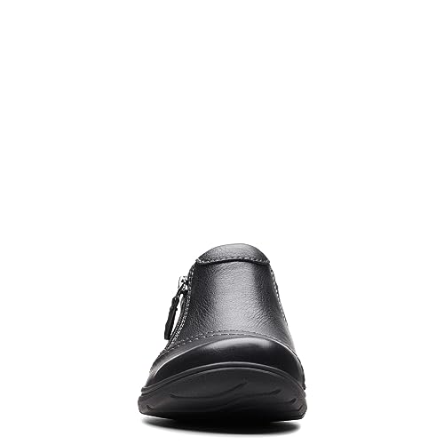 Clarks Women's Carleigh Ray Oxford, Black Leather, 8