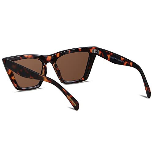 ANDWOOD Cat Eye Sunglasses for Women Polarized Cateye Frames Fashion Vintage Square Classic Retro Sun Glasses